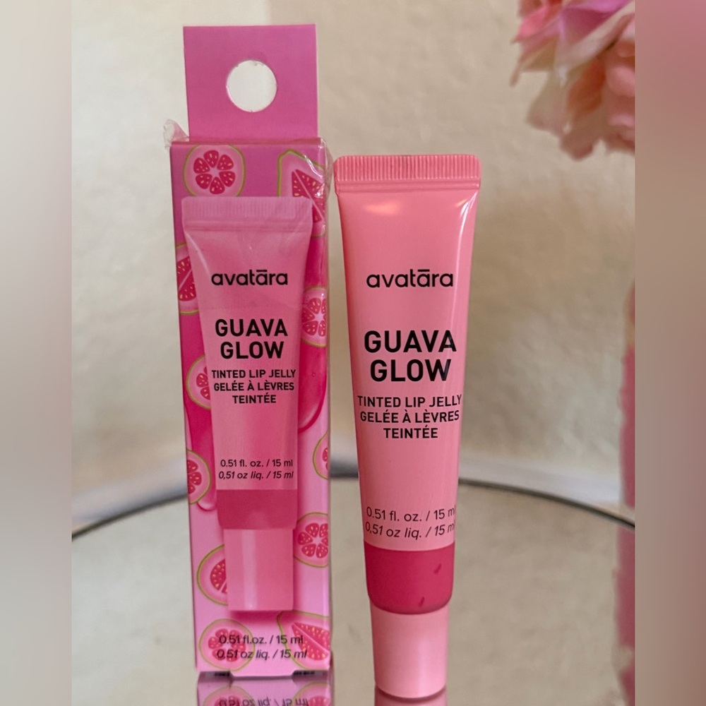 Avatara Guava Glow Tinted Lip Jelly NIB Glossy Pink